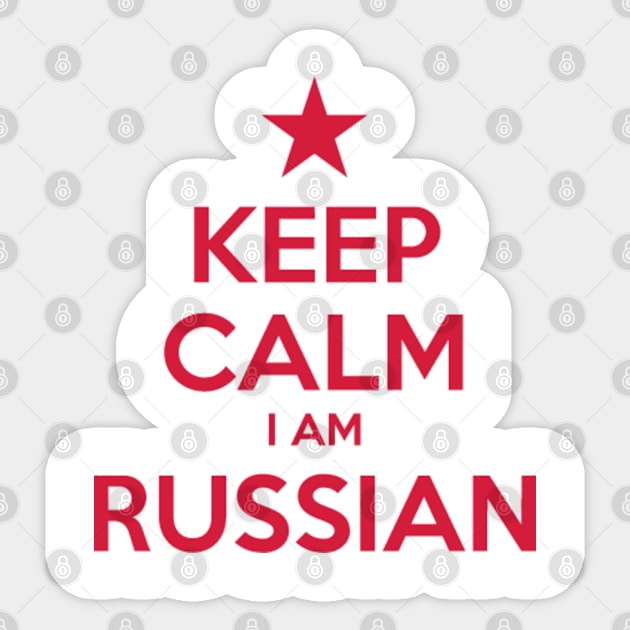 KEEP CALM I AM RUSSIAN Sticker by eyesblau